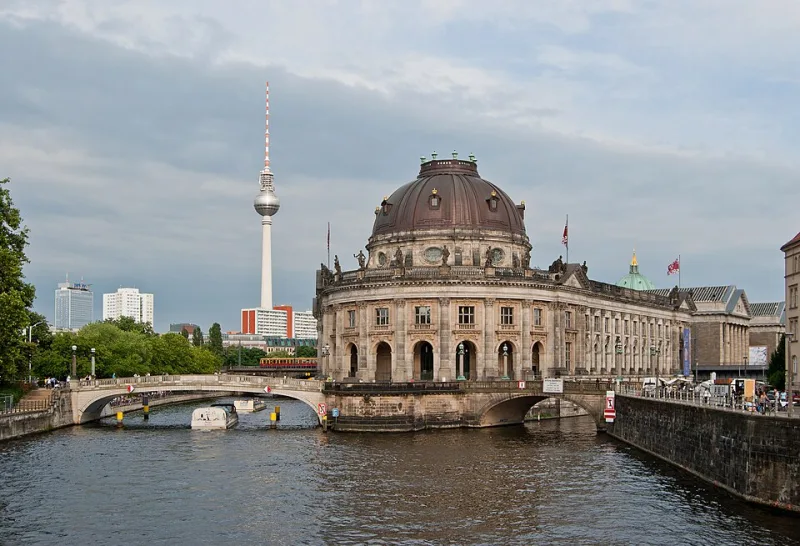 Bode Museum on Museum Island beside the River Spree